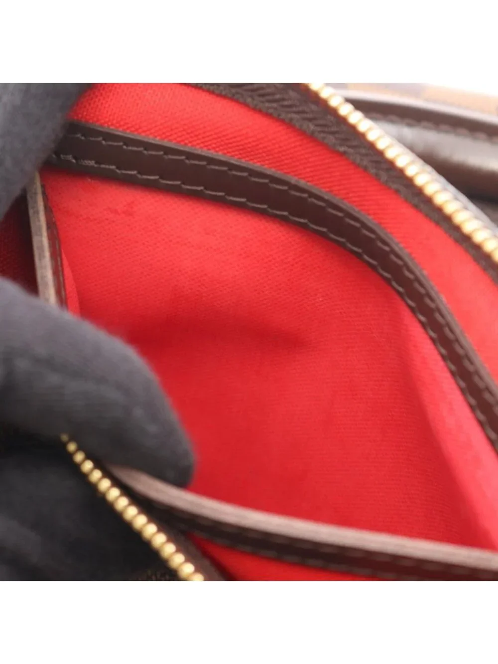 Louis Vuitton Speedy 30 Damier Ebene Canvas Leather Handbag